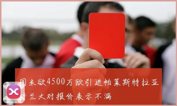 国米欲4500万欧引进帕莱斯特拉亚特兰大对报价表示不满